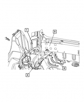 Jeep Compass 11-16 Rear Bumper Hook
