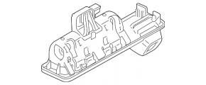 Button for opening the trunk lid BMW 5 G30 17-23 under the camera