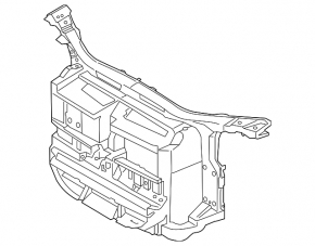 BMW X1 E84 13-15 radiator panel TV