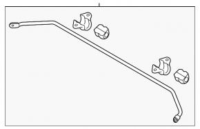 Rear stabilizer bar for Hyundai Sonata 18-19