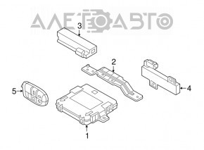 Fiat 500X 16-20 4 Button Key