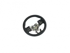 Jeep Compass 17-21 black leather steering wheel with pads, scratches, cracks