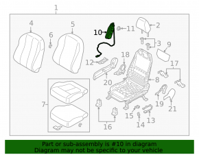 Mitsubishi Eclipse Cross 18-24 Front Right Seat Airbag Deployed