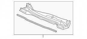 Plastic windshield wiper grille for Honda CRV 12-16