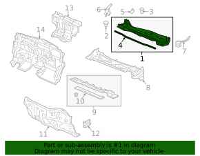Plastic windshield wiper grille for Honda CRV 12-16