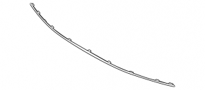 Rear bumper molding Hyundai Sonata 20-23 chrome
