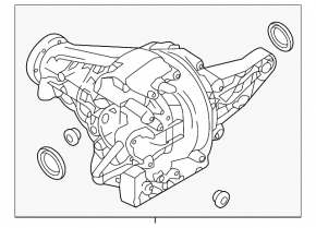 Rear differential gearbox Porsche Macan 15-18 3.0T
