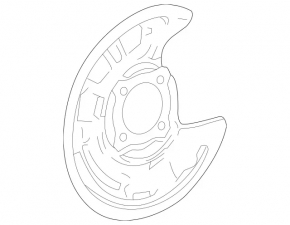 Rear right brake disc cover for Mercedes A-class V177 19-22