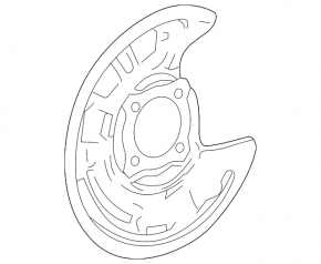 Rear right brake disc cover for Mercedes A-class V177 19-22