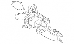 Turbocharger assembly with manifold Mercedes A-class V177 19-22 M260 57kW, contact with water