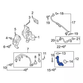 Ford Edge 19-24 2.0T Turbo Oil Return Line