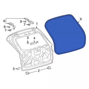 Rubber Seal Trunk Door Ford Escape MK4 20-