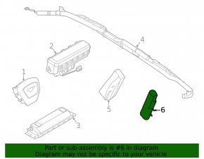 Airbag airbag seat rear right Ford Mustang Mach-E 21-23