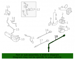 Exhaust gas temperature sensor VW Jetta 11-18 USA 2.0 TDI front catalytic converter, melted plug