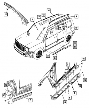 Engine Guard Jeep Patriot 11-17