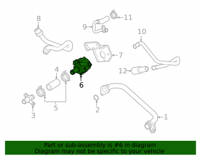 Additional cooling pump for Audi A6 C7 16-18 2.0T