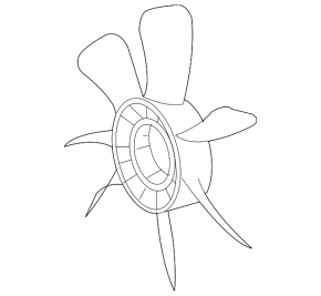 08-16 Toyota Sequoia Tundra Cooling Fan Wheel