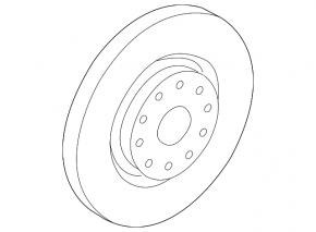 Front left brake disc Audi Q3 8U 15-18 25/312mm