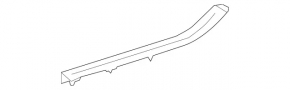 Mercedes W221 rear right door sill trim