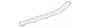 Mercedes W221 rear right door sill trim
