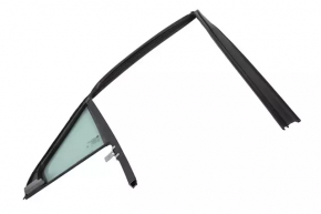 Triangle door glass with glass seal, rear left, Cadillac ATS 13-15