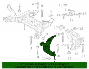Lower control arm, front right, BMW X1 U11 24-25 X1