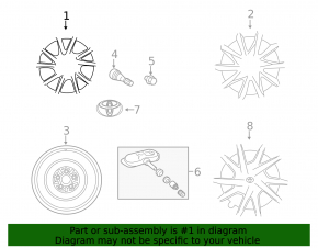 Wheel disk R16 Toyota Prius V 12-17