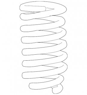 Front right spring for Toyota Sequoia 2008-2016
