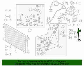 Cooling system valve bracket Audi Q7 16- 2.0T