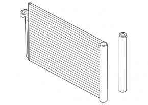 Air conditioning condenser radiator BMW 5 F10 12-16 2.0T