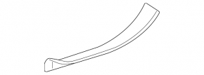 Lexus ES350 07-09 inner rear right door sill plate, gray