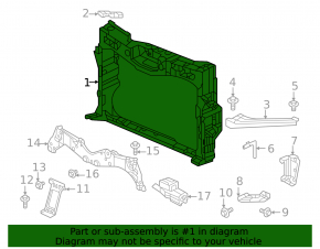 Honda HR-V 23-26 radiator panel TV