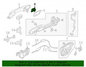 Plug outer handle front right Honda CRV 23-