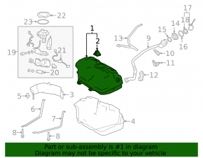 Lexus ES300h Fuel Tank 19-26