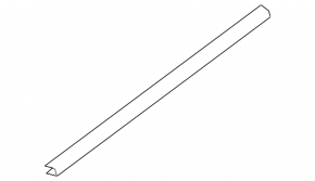 Inner rear right glass seal Infiniti JX35 QX60 13-20