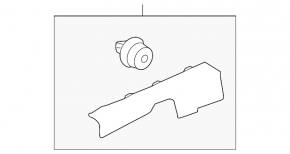 Door sill trim front right Honda HR-V 16-22 black