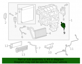 Actuator motor heater drive air conditioner Toyota Camry v70 18-24