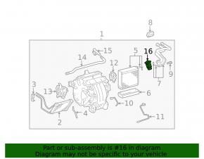 Lexus ES300 ES330 Air Conditioner Heater Valve