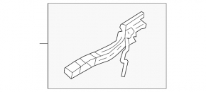 Rear left door handle mechanism Mazda 3 14-18 BM