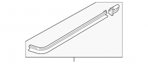 Door hinge with slide center rear left Ford Transit Connect MK2 13-