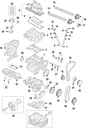 Oil supply system valve Ford Ecosport 18-21 1.0T