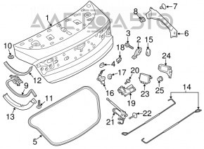 Lincoln MKZ 13-20 Trunk Lid Lock Actuator with Electric Closer