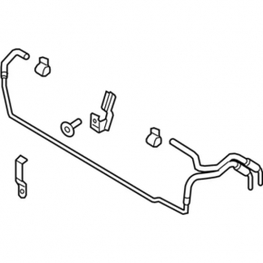Automatic transmission cooling pipe Ford Edge 15-18 3.5 FWD
