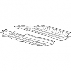 Underbody protection left Lincoln MKX 16-