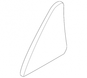 Door glass triangle rear left Mazda CX-5 13-16