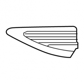 Emblem logo NAUTILUS fender front left Lincoln Nautilus 19-23