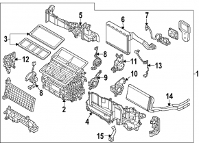 Mazda CX-90 24-26 heater and air conditioner assembly