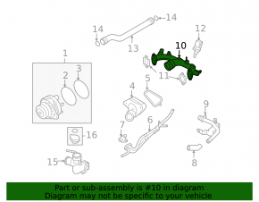 Cooling system tee Infiniti Q50 14-15 3.7 VQ37VHR