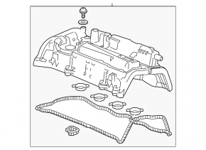 Valve cover for Honda Accord 2016-2017 Restyling Hybrid 2.0