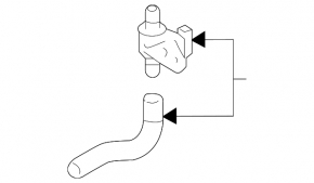Coolant system hose with valve for Toyota Camry v70 18-24 hybrid